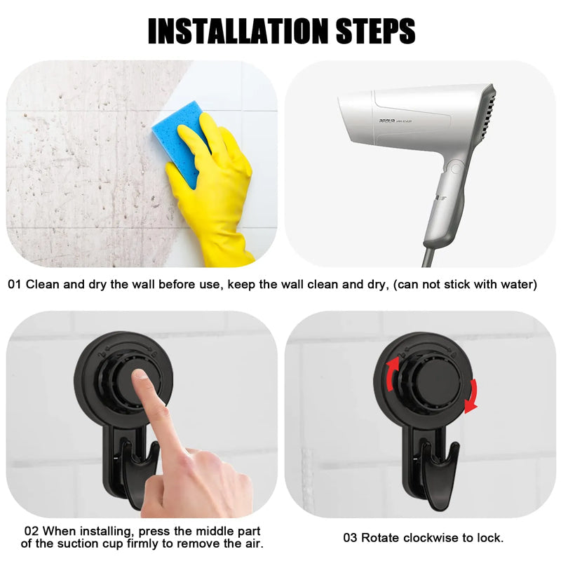 Saugnapfhaken - Feste Befestigung ohne Bohren