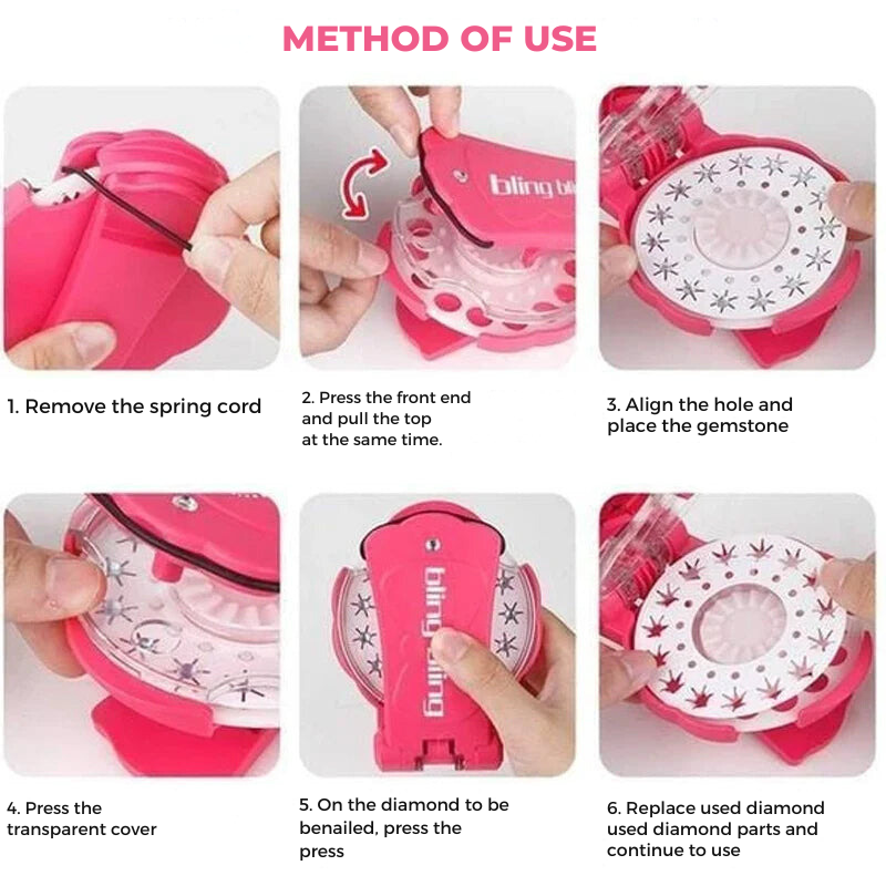 Blinger Gem Stapler: Decorate your accessories with sparkle